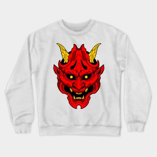 oni mask fantasy style Crewneck Sweatshirt